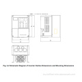 Inversor de alta potencia utilizado en ascensores 220V 37KW